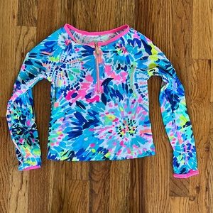 Lilly Pulitzer girls swim shirt size 4